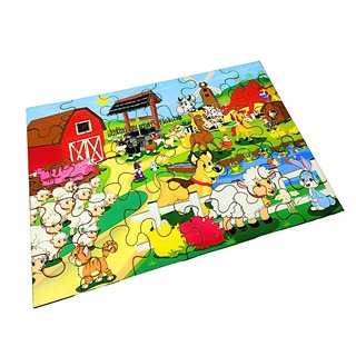 Rompecabezas De Madera Granja (10-40)Pz
